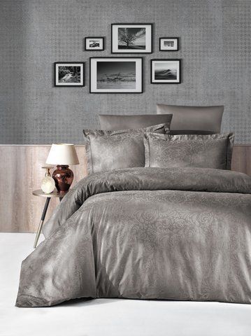 Постільна Білизна First Choice Jacquard Satin Tecna Vizon 1029 фото