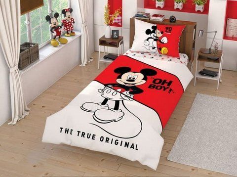 Постільна білизна Підліток TAC Disney Mickey 160х220см 4309 фото