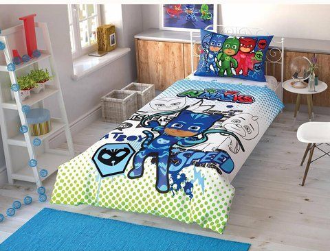 Постельное белье Подросток TAC Disney PJ Masks 160х220см 4313 фото