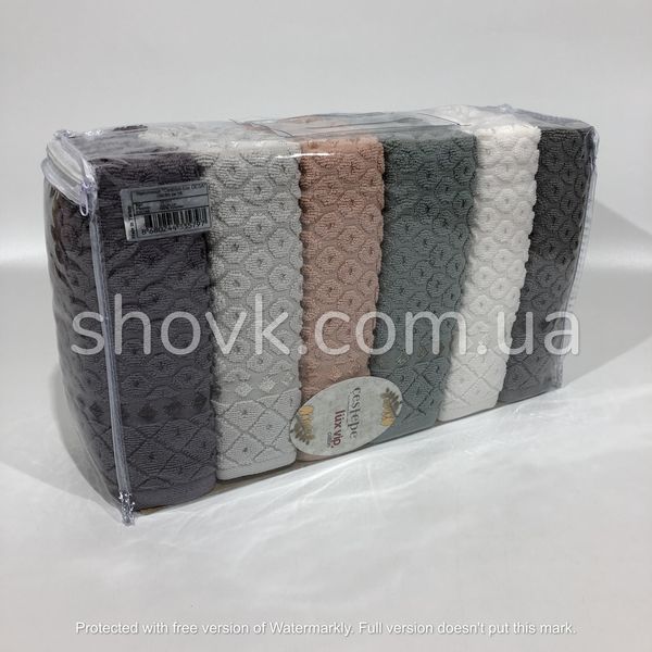 Лицевые турецкие махровые полотенца Cestepe LUX Cotton Desa 1350 фото